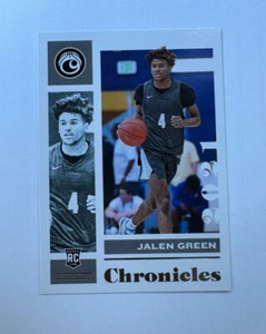 2021-22 Panini Chronicles Draft Picks Black #4 Jalen Green RC Rookie Rockets
