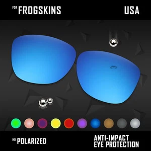 Lote de lentes de repuesto polarizadas antiarañazos para pieles de rana Oakley OO9013 opción - Imagen 1 de 31