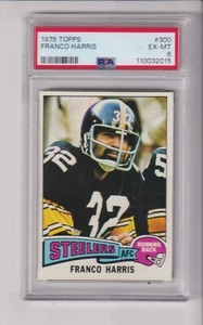 1975 TOPPS #300 FRANCO HARRIS RC WITH PSA 6 GRADE - PITTSBURGH STEELERS - Picture 1 of 1