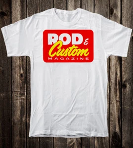 Retro Hot Rod Tee T Shirt 100% Cotton Speed Shop Rod & Custom Magazine - Picture 1 of 9