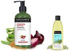 Soulflower Tea Tree Hair Oil & Onion Biotin Shampoo - (Pack of 2)