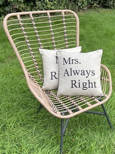 Mr & Mrs Cushion Love Cute Pillow Marriage Home Romance wedding Gift Anniversary - Picture 1 of 5