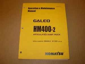 Komatsu HM400-2 Articulated Dump Truck Operation Maintenance Manual , A11001-up  - Picture 1 of 4