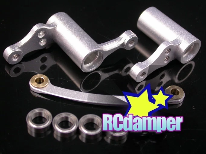 GPM ALUMINUM 6061 FRONT BEARING STEERING ASSEMBLY S HPI RS4 SPORT 3 FLUX CRANK - Image 1 of 1