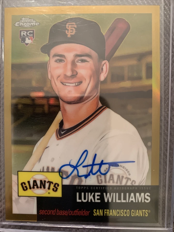 2022 Topps Chrome Platinum Luke Williams Gold Auto RC Rookie #/50 SSP Giants!! - Image 1 of 2