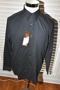 Camisa de algodón a rayas con botones Perry Ellis para hombre talla L PECHO 46 NUEVA CON ETIQUETAS - Imagen 1 de 3