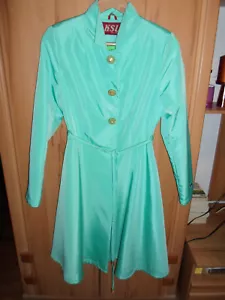 Trenchcoat Übergangsmantel Mantel Gr. S M 36 38, Farbe Mint grün - Bild 1 von 7