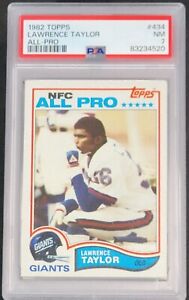 1982 Topps #434 Lawrence Taylor ROOKIE CARD – PSA NM 7