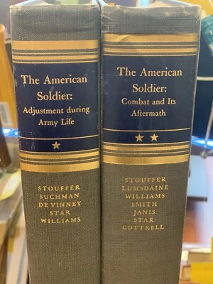 THE AMERICAN SOLDIER (set of 2) Psych In WW II- 1949 1st Ed  - Nice Vintage Book - Image 1 of 4