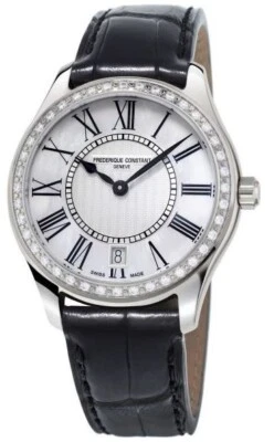 Frederique Constant Women's Classic Date Quartz Black Watch 36 MM FC-220MPW3BD6 - Image 1 of 4