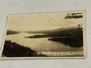 1922 RPPC Big Bear Lake, San Bernardino, CA Mountains, Echtfoto Postkarte - Bild 1 von 2
