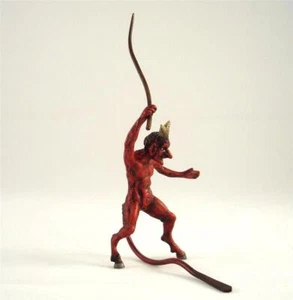 Franz Bergmann Vienna Austria Red DEVIL WITH WHIP Faun Satyr Bronze Brass - Picture 1 of 5