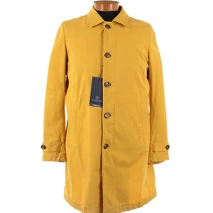 Schneiders NWT Cotton Blend Mailo GD Overcoat Size 52 US Large in Solid Yellow - Picture 1 of 12
