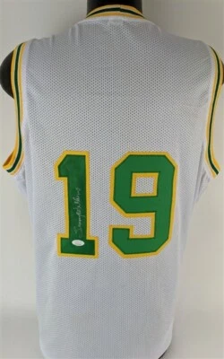 Lenny Wilkens Signed Seattle Supersonics Jersey (JSA COA) 9xNBA All Star / H.O.F - Image 1 of 4