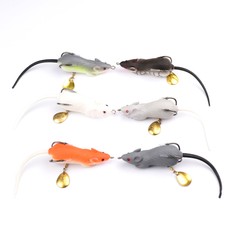 6* Lure Bait Mold Fishing Lures Fishing Mouse Baits Tackle Hook With Box Case