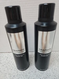 2 Bath & Body Works Mens Graphite Shave Gel Full Size 6.7oz Discontinued - Picture 1 of 4