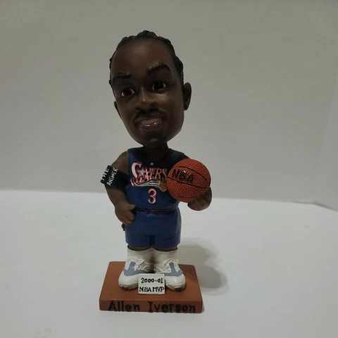 Allen Iverson Bobblehead Figure Philadelphia Sixers 2000-2001 NBA MVP 7" Tall Cover