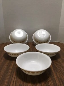 Corelle Corning 61/4" Müsli Suppe Schüsseln Schmetterling Gold - 5er Set - Bild 1 von 9