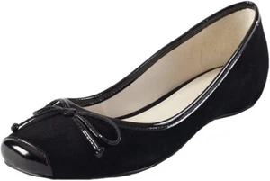 Nuevo Mujer Talla 10 Zapatos ZOFIE GRACA Negro Gamuza Todo CUERO BALLET PLANO con Bolsa Brasil - Imagen 1 de 10