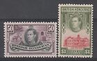 BRITISH HONDURAS 1938 KGVI PICTORIAL 50C AND $1 