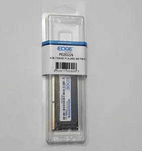 Edge Memory PE253226 4GB PC4-2400 260 PIN DDR4 SO DIMM 1.2V (1RX8) Sealed 2pack - Picture 1 of 4