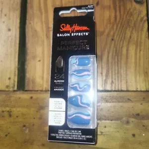 Sally Hansen Salon Effects Perfect Manicure 24 Almond Nails - Ride The Wave - Picture 1 of 5
