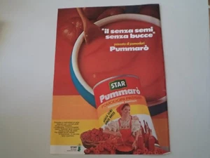 advertising Pubblicità 1975 POMODORI PASSATI PUMMARO' STAR - Picture 1 of 1