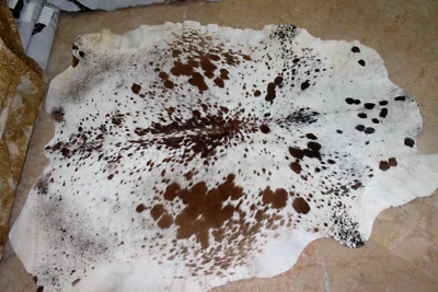 T.O.P. 24.2 Ft Genuine Calf/Cowhide Rug/skin, Fully Processed Top Quality Fur Skin