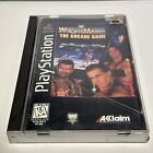 WrestleMania: The Arcade Game (Sony PlayStation 1, 1995) LONGBOX CIB COMPLETE