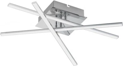 EGLO LED Deckenleuchte LASANA 3-flammig verstellbar silber chrom EEK:E (SpekA-G) - Bild 1 von 4