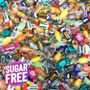 ZUCKERFREI Mix Hartgekochte Süßigkeiten PICK n MIX SORTIERT VERPACKT Diabetiker Retro Beutel - Bild 1 von 3