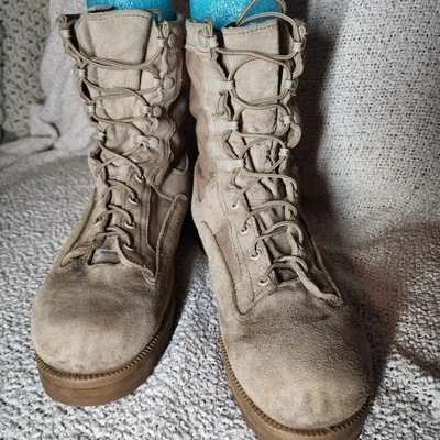 Bates GoreTex Vibram 10.5 W Desierto Militar Tripulación Ejército Botas de Combate Gamuza Foto 1 de 4