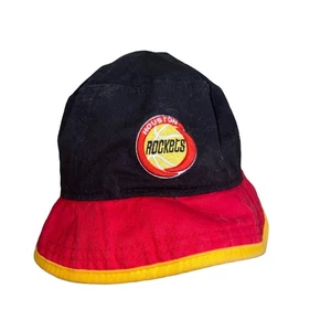 New Era Hardwood Classics Houston Rockets NBA Bucket Hat Medium Black/Red/Yellow - Picture 1 of 7