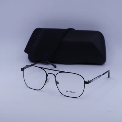 NUEVAS Gafas Balenciaga BB0037O 001 Negras 55mm Foto 1 de 4