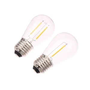 S14 Plastics Led Bulb E27/E26 3V 120V Warm White 2W 1W Shatterproof Lamp Bulbs - Picture 1 of 18