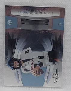 2009 Prestige Graham Harrell Prestigious Picks Platinum #ed 08/10 Texas Tech - Picture 1 of 2