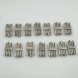 Pewter Craft Making Jewelry Pieces Bracelet Links Silver Color - Picture 1 of 8