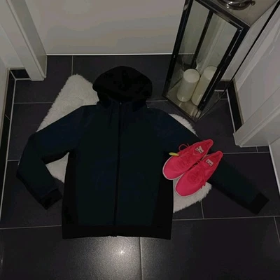 Sweatjacke gefüttert 36 38 40 Kapuzenpulli Hoodie petrol schwarz Herbst Winter  - Bild 1 von 4