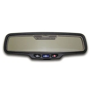 Rectangle Rear View Mirror Trim w/'Camaro' for 2010-13 Camaro w/Sensor[Brushed] - Bild 1 von 4