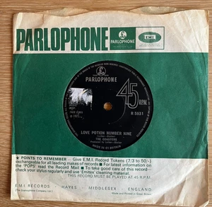The Coasters –Love Potion Number Nine -Rare 1st Ed Misprint Vinyl 7" 1971 EX - Picture 1 of 9