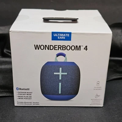 Ultimate Ears Wonderboom 4 портативный Bluetooth-динамик водонепроницаемый, аккумулятор 14 часов - Изображение 1 из 4
