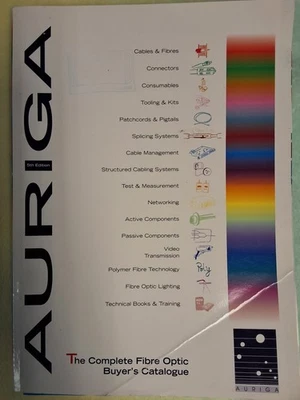 Auriga Fibre Optic Buyers guide 5th Edition 1996 Catalogue Catalog bundle - Image 1 of 3