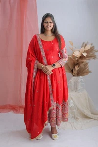 Vestido paquistaní Salwar Kameez trajes listos para usar indio boda fiesta vestido Anarkali - Imagen 1 de 10