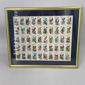 USPS STATE BIRDS & FLOWERS (50) 20 cent stamp sheet 1981-1982 FRAMED - Picture 1 of 7