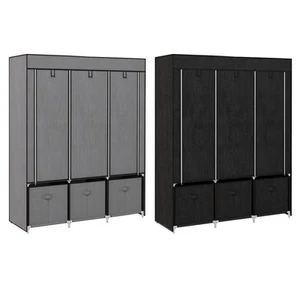 Stoffschrank, Kleiderschrank, Faltschrank mit Reißverschluss, Faltbare Garderobe - Bild 1 von 23