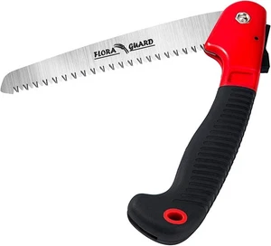 FLORA GUARD 7.7-Inch Folding Saw, Pruning Hand Saw with Triple-Cut Razor Red - Picture 1 of 7