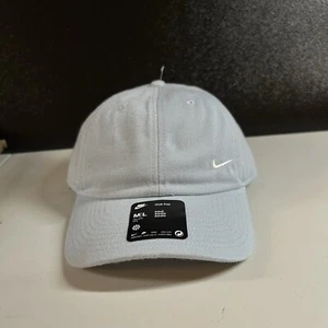 Nike Club Cappello Berretto Adulto Medio Grande Blu Chiaro Strapback Swoosh Regolabile NUOVO - Foto 1 di 8