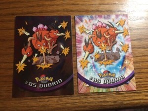 DODRIO 1999 Topps Pokemon TV Animation #85 Foil/Holo & Regular BOTH NM SEE PICS