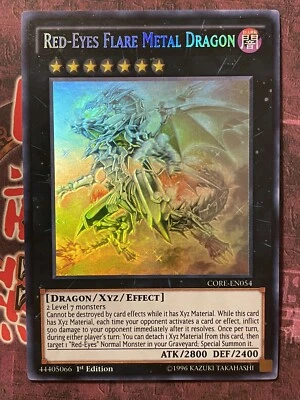 Red-Eyes Flare Metal Dragon - CORE-EN054 - Ghost Rare - 1st Edition - NM/VLP - Image 1 of 4