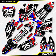 Red White Blue Savage Restyle Graphics Kit fits 01-08 Suzuki RM125 RM250 RM 250